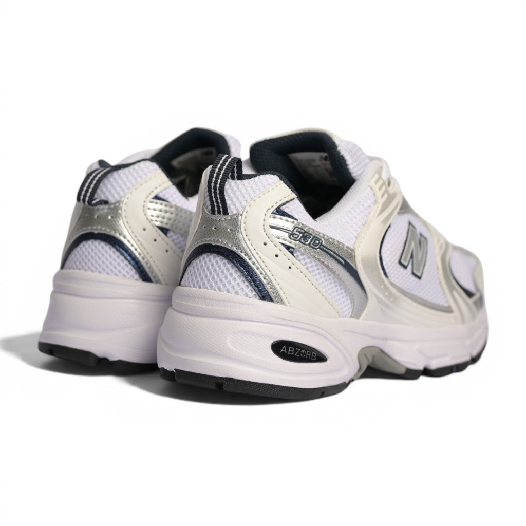 New Balance 530 White Silver Navy - 3
