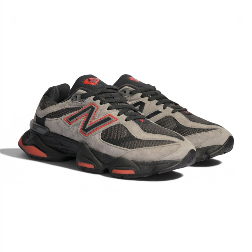 New Balance 9060 Grey Black Red - 2