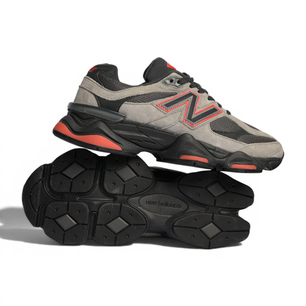 New Balance 9060 Grey Black Red - 4