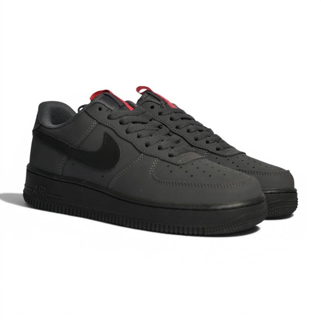 Nike Air Force 1 Low Dark Grey Black Red - 2