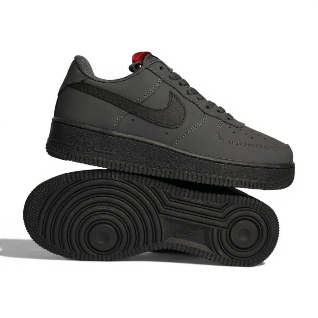 Nike Air Force 1 Low Dark Grey Black Red - 4