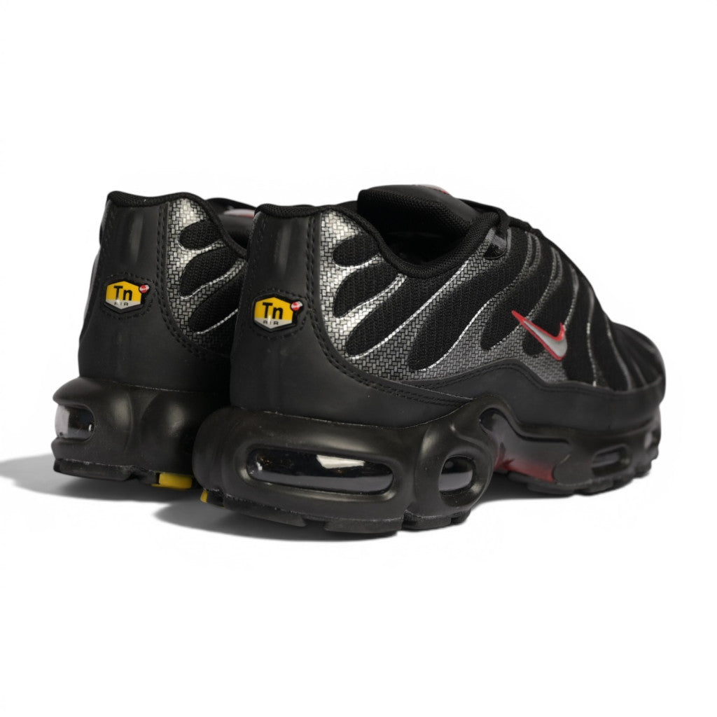 Nike Air Max Plus Black Metallic Silver University Red - 3