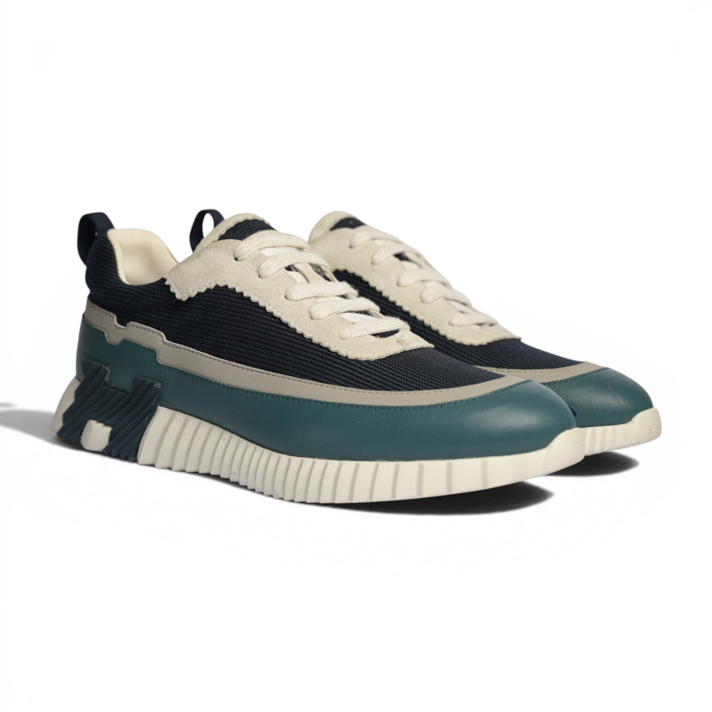 Hermes Bouncing Sneaker Marine Bleuet Blanc - 2