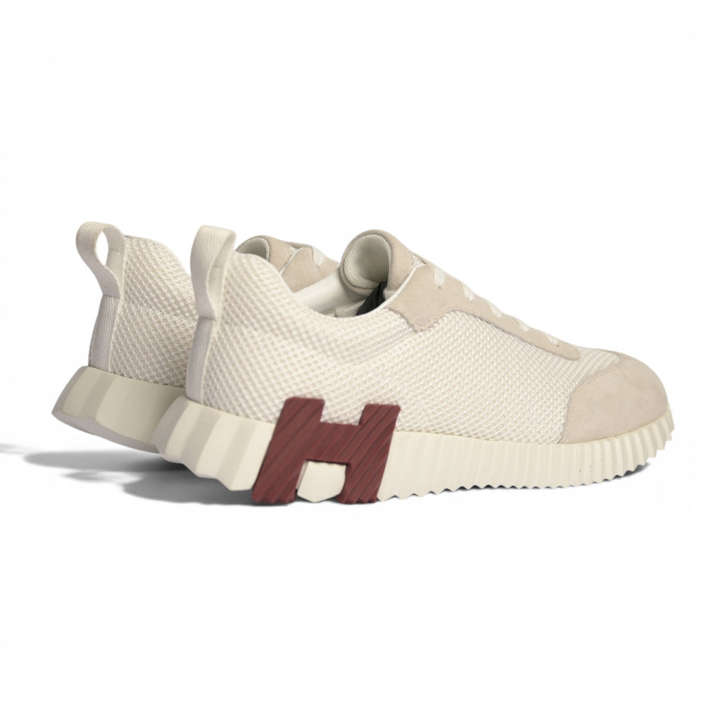 Hermes Bouncing Sneaker White Fuchsia - 3