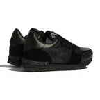 Valentino Garavani Camouflage Black Leather Sneakers - 3