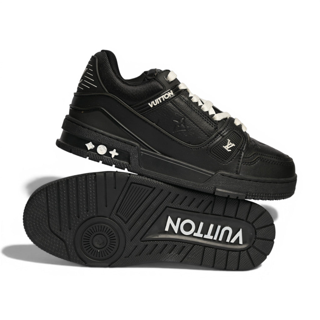 Louis Vuitton All Black Trainers - 4