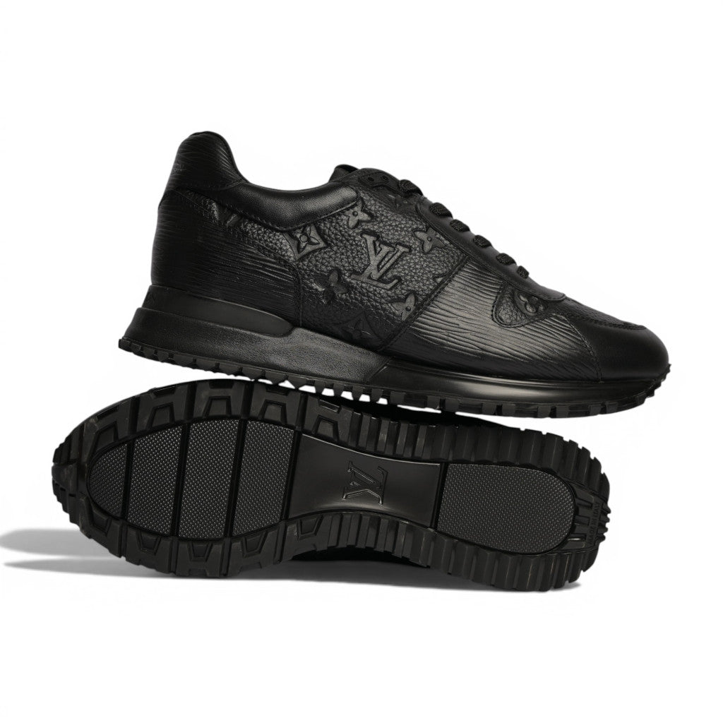 Louis Vuitton Run Away Sneaker Black Leather - 4