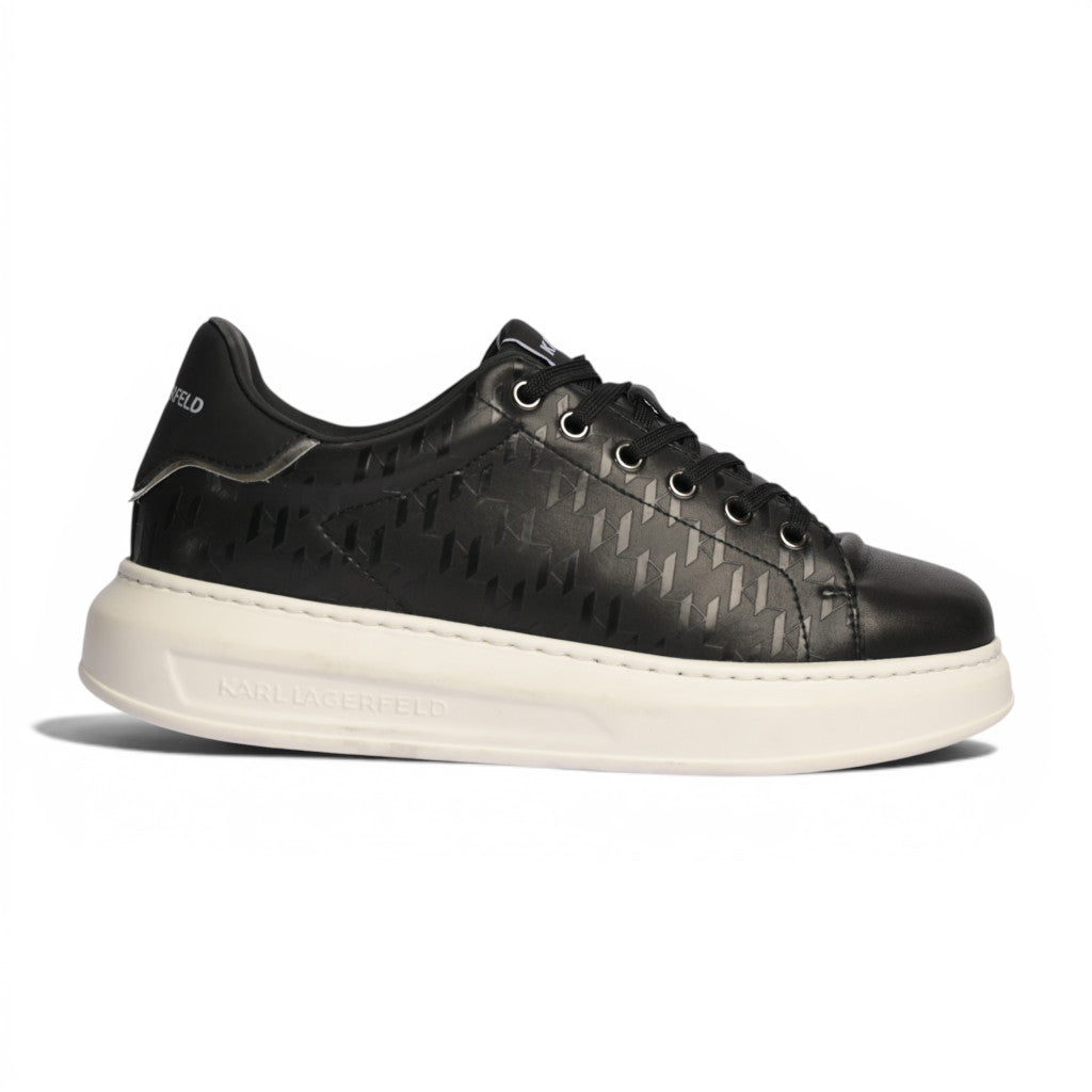 Karl Lagerfeld Kapri Monogram Embossed Black / White
