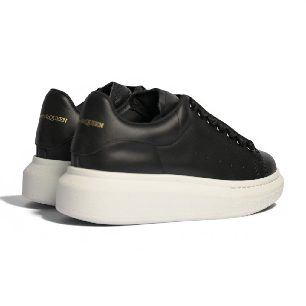 Alexander McQueen Black Leather White Platform - 3