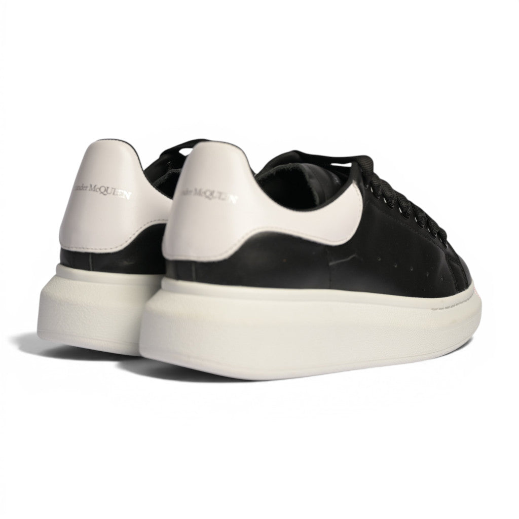 Alexander McQueen Black Leather White Sole - 3